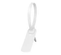 numerato sigillato a prova di manomissione, 100 pezzi di sigilli in plastica multicolore for sacchetti di scarpe e indumenti da 300 mm(White)