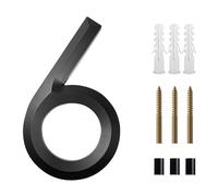 Numeri 3D per cassette postali, Numero civico galleggiante da 8 pollici/200 mm, numeri 3D, cartello indirizzo, lettere #0-9, grandi targhe moderne for porte, for anteriori esterne di casa(6)