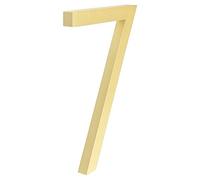 Numeri 3D per cassette postali, Numero civico galleggiante moderno da 4/6 pollici, cartello con numero dorato 10/15 cm, for edifici moderni, targhetta for indirizzo esterno(15cm 7)