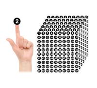 Numeri Adesivi BOBOPACK 30 Fogli Numeri Adesivi Piccoli,Etichette Adesive,Adesivi 1-100 Numeri, Numeri Tondi,Adesivi Digitali,Adesivo Numero Nero 10 mm Vinile per Segni, Finestre, Porte, Automobili