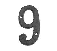 Numeri adesivi per cassette postali, 3D Cast Iron Metal White Street Number 1-9