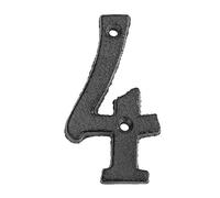 Numeri adesivi per cassette postali, 3D Cast Iron Metal White Street Number 1-9