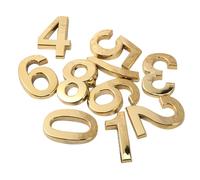 Numeri Adesivi per Porte in Oro, 10 Pezzi, Abs, 0-9 | Uso Interno, Facile da Installare e Rimuovere, Lettura Chiara, Stile Moderno per Piani e Bagni