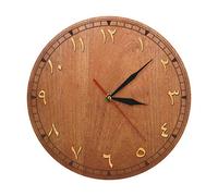 Numeri arabi Orologio da parete in legno Decorazioni per la casa Numeri arabi Orologio da parete al quarzo con movimento silenzioso in stile rustico