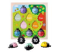 Numeri-Assignment Game-Interactive Activity per ordinamento dei numeri, gioco di board di apprendimento, puzzle di primavera | Giocattoli matematici colorati, apprendimento in legno per lo sviluppo co