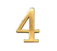 Numeri Civici 1 Pezzo Personalizzati In Ottone 3D - Numeri Di Cassetta Autoadesivi for Esterni, I Numeri Di Indirizzo Sono Applicabili for Casa, Ufficio, Stanza Rendendoli Più Riconoscibili(4)