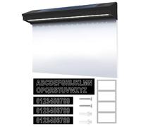 Numeri civici - 3 V, 0,2 W, 30 LED a energia solare, 2 modalità di illuminazione esterna numero casa impermeabile ad energia solare | Per giardino, strada, residenza, cortile,