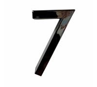 Numeri Civici Adesivi 2,36 Pollici, Numero Di Porta Moderno In Acrilico, Insegna Indirizzo Nera Per Casella Postale, Per Decorazione Di Stanze, Hotel, Pareti, Appartamenti, Uffici(7)