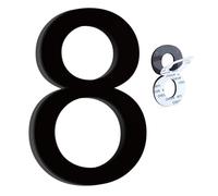 Numeri civici autoadesivi 3D, Numeri autoadesivi in acrilico 0-9 lettere ABC Confezione da 1 etichetta for indirizzo multicolore 4,2 pollici(Number 9,Golden)