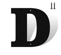 Numeri civici da 10 cm, colore nero opaco, antiruggine, in metallo resistente, per casa, resistenti alle intemperie, numeri da 0 a 9 e lettere A-Z in metallo per esterni, set completo per porte