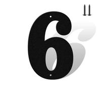 Numeri civici da 12,7 cm, colore nero opaco, antiruggine, in metallo resistente, per casa, resistenti alle intemperie, numeri da 0 a 9 e lettere dalla A alla Z, set completo per porte, cancelli