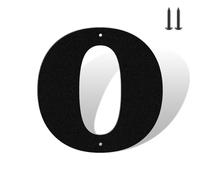 Numeri civici da 12,7 cm, colore nero opaco, antiruggine, in metallo resistente, per casa, resistenti alle intemperie, numeri da 0 a 9 e lettere A-Z in metallo per esterni, set completo per porte