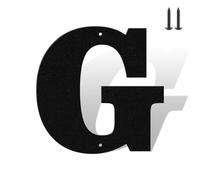 Numeri civici da 20,3 cm, colore nero opaco, antiruggine, in metallo resistente, per casa, resistenti alle intemperie, numeri da 0 a 9 e lettere dalla A alla Z, set completo per porte, cancelli