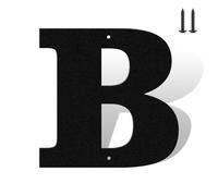 Numeri civici da 20,3 cm, colore nero opaco, antiruggine, in metallo resistente, per casa, resistenti alle intemperie, numeri da 0 a 9 e lettere dalla A alla Z, set completo per porte, cancelli