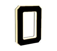 Numeri Civici da 23 Cm Illuminati a Energia Solare per Esterno, Insegne LED Impermeabili per Indirizzi per Case, Numeri Civici Illuminati Retroilluminati in Nero per Esterno Moderni per Casa, Garage