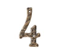 Numeri civici da 5,5 pollici con viti - Numero di porta moderno in metallo, numeri civici in bronzo di ghisa, cartello indirizzo, per esterno, cassetta delle lettere, appartamento, giardino(4)