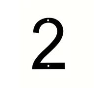 Numeri Civici da 6 Pollici 3D Moderni in Metallo, Numeri in Ferro per Casella della Posta, Cartello Numerico Nero da 15 cm con Viti, per Indirizzo Appartamento, Stanza Esterna, Giardino(2)