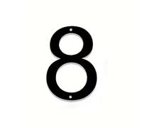 Numeri Civici da 6 Pollici 3D Moderni in Metallo, Numeri in Ferro per Casella della Posta, Cartello Numerico Nero da 15 cm con Viti, per Indirizzo Appartamento, Stanza Esterna, Giardino(8)