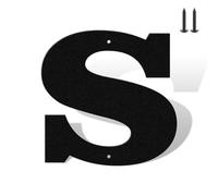 Numeri civici da 7,6 cm, colore nero opaco, antiruggine, in metallo resistente, per casa, resistenti alle intemperie, numeri da 0 a 9 e lettere A-Z in metallo per esterni, set completo per porte