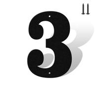 Numeri Civici da 9,5 cm x 12,7 cm x 15,2 cm x 17,8 cm x 20,3 cm per Esterno Cartello Indirizzo Moderno - Targhe in Metallo Nero Opaco per Porte Numero Civico per Casa Strada Giardino & Ufficio Lettere