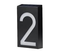 Numeri Civici Da Esterno, 0-9 Light House Indirizzo Numero Street Road Doorplate Lampada da parete Home Door Address Plate Numero Civico Esterno Personalizzato(2)