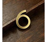 Numeri Civici Da Esterno, Adesivi Numerati Autoadesivi, Targhetta Indirizzo | 5CM Decorazione Del Numero Della Porta In Ottone Da For Esterni, Decalcomania Della Parete In Mattoni 3D(6)