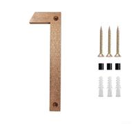 Numeri civici dal design contemporaneo, 20,3 cm, grande targa nera con ombra (1)