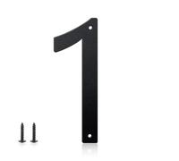 Numeri civici e lettere in metallo da 30 cm per cartelli esterni, numeri civici per esterni, lettere e numeri in alluminio per porte, cassette postali, giardino, perfetti per casa o ufficio (numero 1)