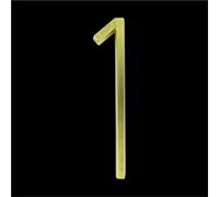 Numeri civici flottanti in metallo moderno in lega di zinco da 5 pollici, numeri per cassette postali dorati, targhetta con numero di porta a filo con viti, indirizzo esterno, casa, strada(1)