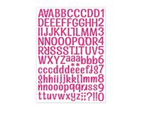 Numeri Civici for Cassette Postali - Adesivi Con Lettere Piccoli, Adesivi Con Lettere E Numeri Di Vari Colori Da 1 Pollice, Applicabili Alle Cassette Postali(Rose Red,10sheets)