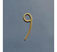 Numeri Civici For Esterni, Targhe Indirizzi For Case, Casa Personalizzata | 5CM 7CM Numeri Di Posta For Cassetta Postale In Ottone Dorato Da, Decorazione Del Numero Di Porta Esterna(9,5cm)