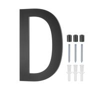 Numeri civici galleggianti 8" numero civico moderno D con kit per chiodi argento