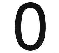 Numeri civici galleggianti moderni, 20,3 cm, grande ombra nera, cartello per indirizzo di casa, garage, cancello, montaggio a parete (A)