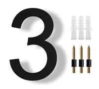 Numeri civici galleggianti moderni neri 8 pollici facilmente visibili per indiri