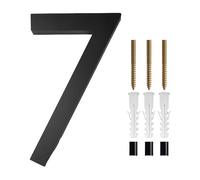 Numeri civici grandi in metallo 1 pezzo Numero civico galleggiante, Lettere moderne Alfabeto for porte, Numeri 3D neri for esterni for la casa Indirizzo Numero porta Targhe (9)(7)