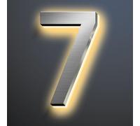 Numeri Civici Illuminati 10 Pollici Acciaio Inossidabile Numero Indirizzo Di Casa Illuminato A LED Retroilluminato Numeri Civici Illuminati Numeri Civici Moderni Insegne Con Luci A LED