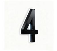 Numeri civici illuminati nero opaco, retroilluminati a LED bianchi per un'elevata visibilità Moderna targhetta per esterni con indirizzo. (4,16inch)