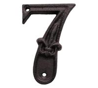 Numeri civici in ghisa - Espositore per indirizzi, elegante design in rilievo stile classico, resistente alle intemperie + finitura antiruggine, struttura robusta in ferro massiccio - per porte