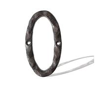 Numeri civici in ghisa in metallo, numero di casella postale, 15,5 cm, robusta targa in rilievo pesante, per interni ed esterni, da appendere a parete, lettere decorative, numeri da 0