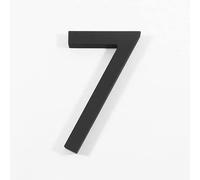 Numeri civici in metallo, 1 pz 125mm Numero civico galleggiante Numeri moderni for porte, for casa Indirizzo esterno Targa Segno barrato #0-9(7)
