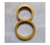 Numeri civici in metallo, 1 pz 125mm Numero civico moderno galleggiante dorato Numeri di indirizzo della porta di casa, for targhe digitali esterne della casa 5 pollici #0-9(8)