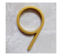 Numeri civici in metallo, 1 pz 125mm Numero civico moderno galleggiante dorato Numeri di indirizzo della porta di casa, for targhe digitali esterne della casa 5 pollici #0-9(9)