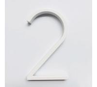 Numeri civici in metallo, 1 pz 127mm galleggiante numero civico lettere grandi moderne, alfabeto porta casa esterno numeri bianchi indirizzo targa trattino barra segno #0-9(2)