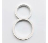 Numeri civici in metallo, 1 pz 127mm galleggiante numero civico lettere grandi moderne, alfabeto porta casa esterno numeri bianchi indirizzo targa trattino barra segno #0-9(8)