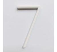 Numeri civici in metallo, 1 pz 127mm galleggiante numero civico lettere grandi moderne, alfabeto porta casa esterno numeri bianchi indirizzo targa trattino barra segno #0-9(7)