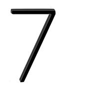 Numeri civici in metallo, 142mm Moderni Numeri Segnali Sulla Porta Extra Large Nero Indirizzo Appartamento E Targa Cassetta Postale #0-9 Numeri Porta D'Ingresso(7)