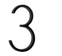 Numeri civici in metallo, 142mm Moderni Numeri Segnali Sulla Porta Extra Large Nero Indirizzo Appartamento E Targa Cassetta Postale #0-9 Numeri Porta D'Ingresso(3)