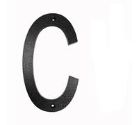 Numeri civici in metallo, 200mm/8 pollici Numero civico galleggiante ABS Nero Numeri in rilievo Segnale indirizzo #0-9 Lettere Grandi targhe moderne for porte Casa Esterno Numeri Numeri for porte d'in