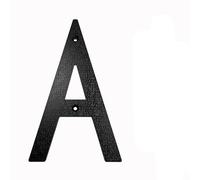 Numeri civici in metallo, 200mm/8 pollici Numero civico galleggiante ABS Nero Numeri in rilievo Segnale indirizzo #0-9 Lettere Grandi targhe moderne for porte Casa Esterno Numeri Numeri for porte d'in