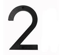 Numeri civici in metallo, 200mm/8 pollici Numero civico galleggiante ABS Nero Numeri in rilievo Segnale indirizzo #0-9 Lettere Grandi targhe moderne for porte Casa Esterno Numeri Numeri for porte d'in